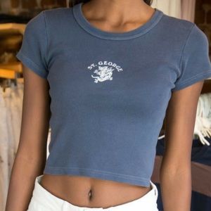 st george blue shirt